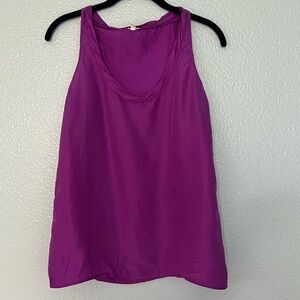 J. Crew silk racer back cami tank - Purple - Size 0